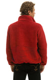 TEDDY UNISEX HALF ZIP JACKET - CHERRY