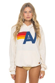 LOGO PULLOVER RELAXED HOODIE - VINTAGE WHITE
