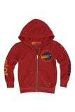 KID'S AVIATOR NATION VENICE ZIP HOODIE - RED