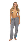 5 STRIPE SWEATPANTS - HEATHER GREY // BLUE
