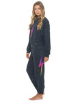 BOLT FADE SWEATPANTS - CHARCOAL // PINK // PURPLE