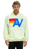 LOGO PULLOVER RELAXED HOODIE - LIME CREAM