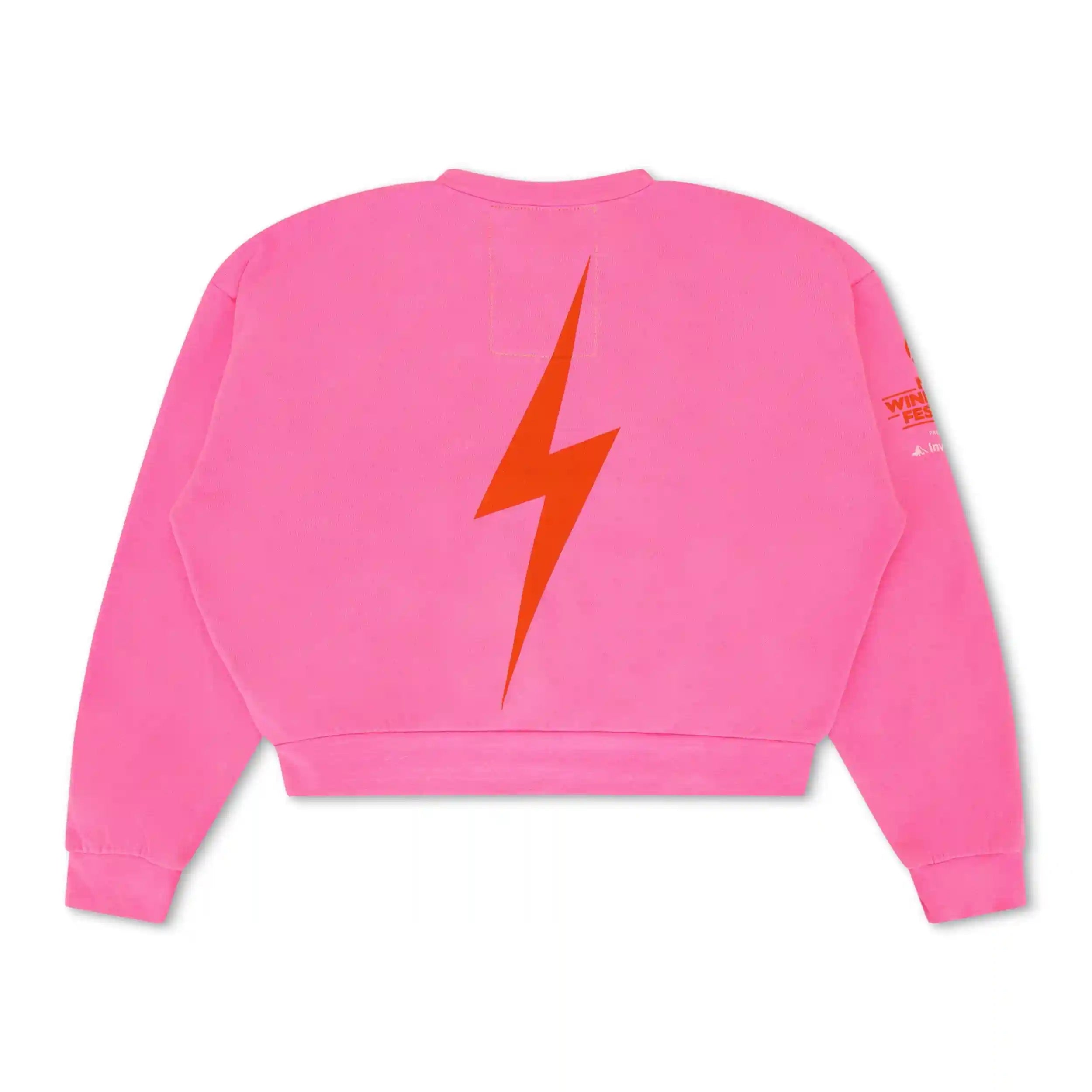 NEW YORK WINE & FOOD 2025 CREW SWEATSHIRT RELAXED - NEON PINK