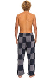 CHECK QUILTED SWEATPANTS - HEATHER // CHARCOAL