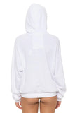 LOGO PULLOVER RELAXED HOODIE - WHITE