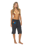 LOGO SWEATSHORTS - CHARCOAL