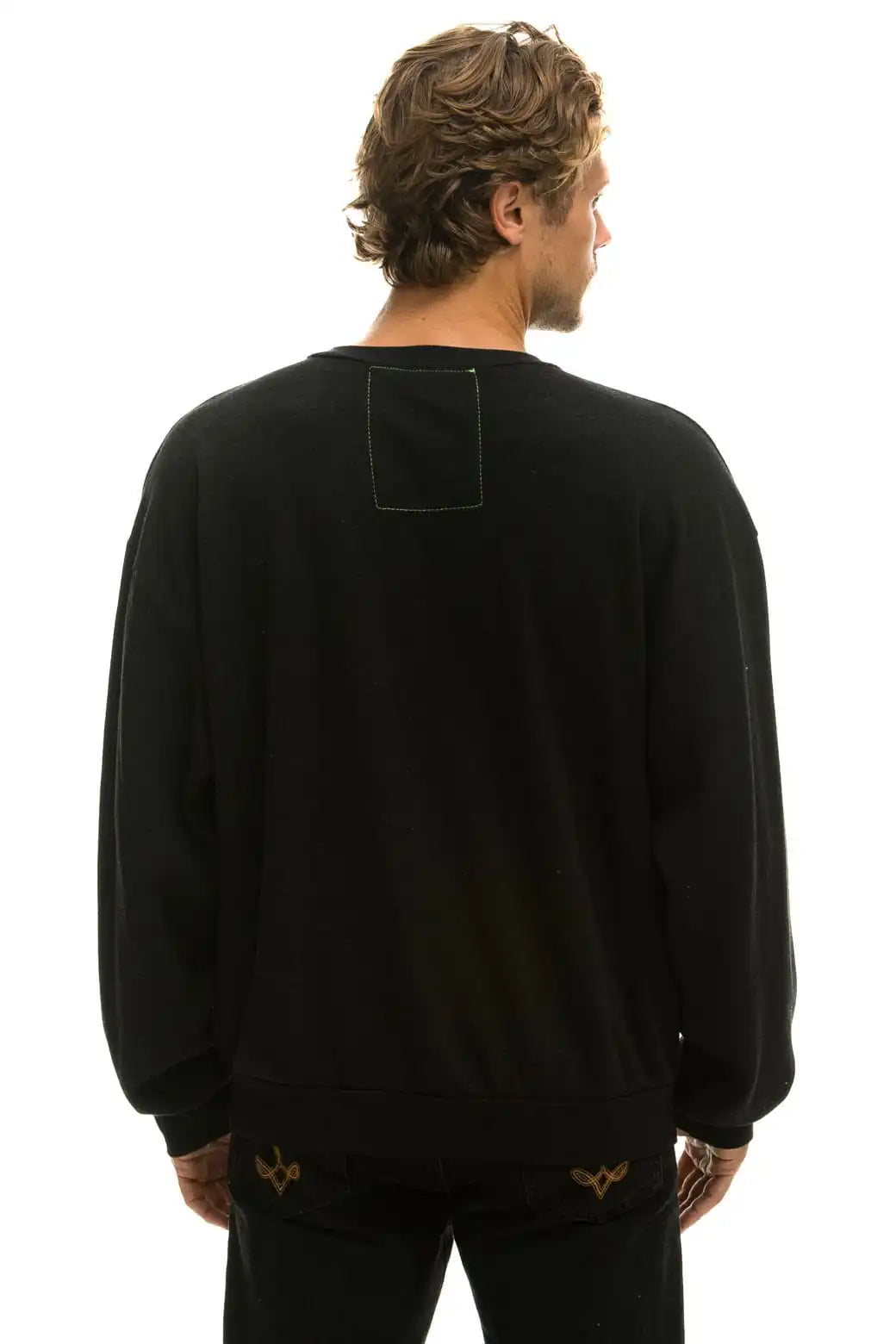 LOCALS ONLY RELAXED CREW SWEATSHIRT - BLACK