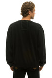 LOCALS ONLY RELAXED CREW SWEATSHIRT - BLACK