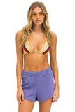 BOLT STITCH LOUNGER SHORT - LAVENDER // NEON PINK