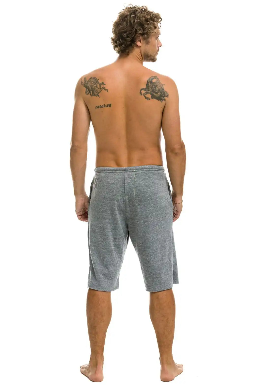 LOGO SWEATSHORTS - HEATHER GREY