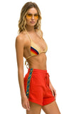 BOLT STRIPE LOUNGER SHORT - RED