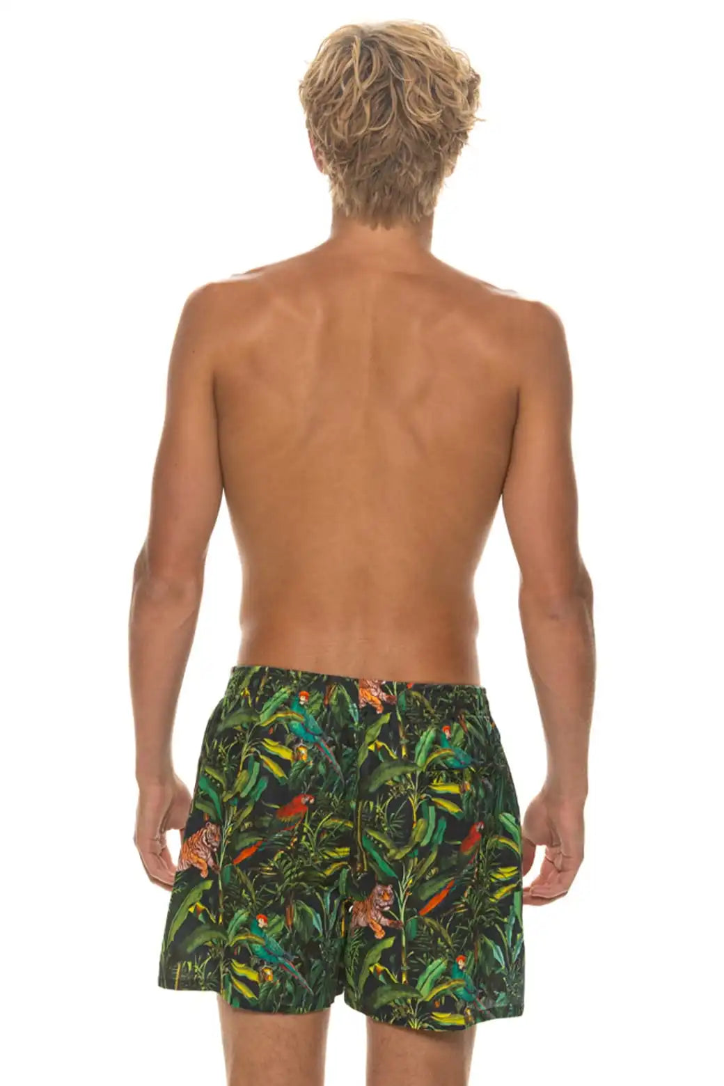 MEN'S COTTON LUXE POPLIN RELAXED SHORT - VINTAGE BLACK // JUNGLE