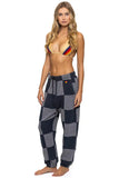 CHECK QUILTED SWEATPANTS - HEATHER // CHARCOAL