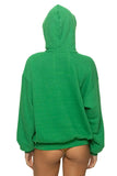 LOGO PULLOVER RELAXED HOODIE - KELLY GREEN