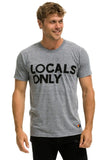 LOCALS ONLY TEE - HEATHER GREY
