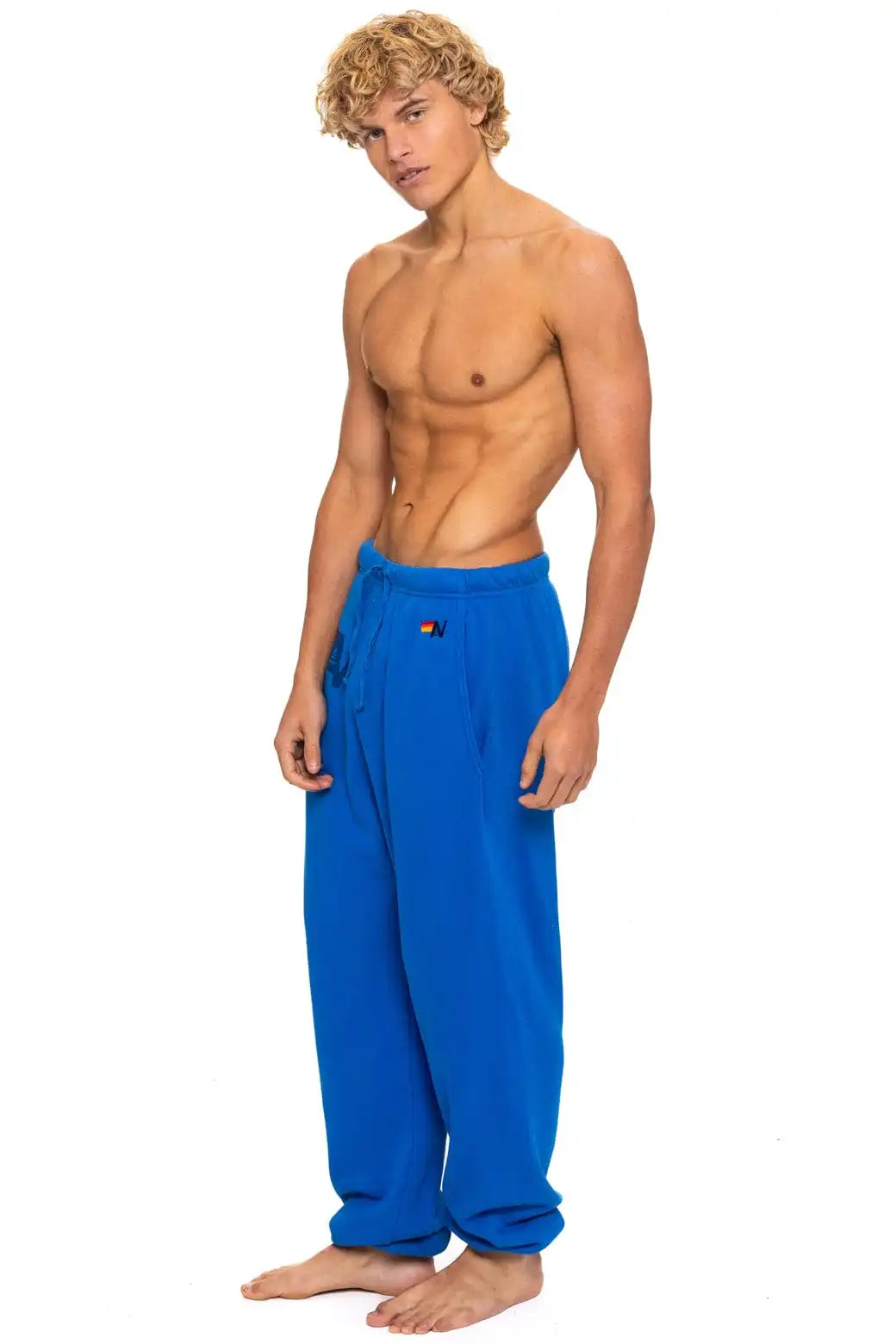 LOGO PRINT UNISEX SWEATPANTS - ADVENTURE BLUE