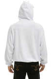 LOGO PULLOVER RELAXED HOODIE - DOVE