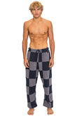 CHECK QUILTED SWEATPANTS - HEATHER // CHARCOAL