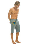 AVIATOR NATION VENICE SWEATSHORTS - HEATHER GREY