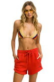 BOLT STRIPE LOUNGER SHORT - RED