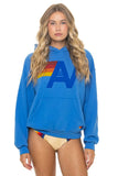 LOGO PULLOVER RELAXED HOODIE - COBALT