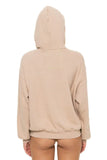 LOGO PULLOVER RELAXED HOODIE - SAND