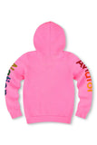 KID'S AVIATOR NATION VENICE ZIP HOODIE - NEON PINK
