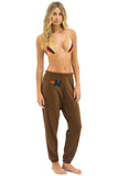 LOGO SWEATPANTS - CHOCOLATE