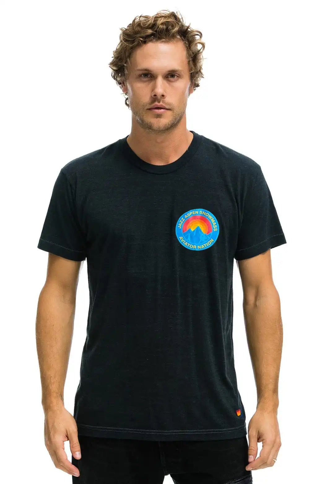 JAZZ ASPEN SNOWMASS 2026 CREW TEE SHIRT - CHARCOAL