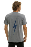 NY YANKEES BOLT CREW TEE - HEATHER