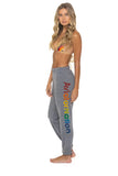 AVIATOR NATION VENICE SWEATPANTS - HEATHER GREY